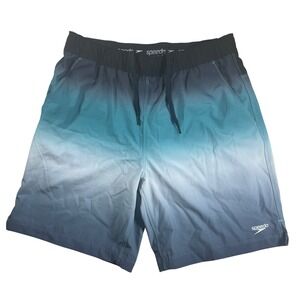Speedo Swim Trunks Mens S Gradient Athletic Training Shorts‎ Pockets *See Pics